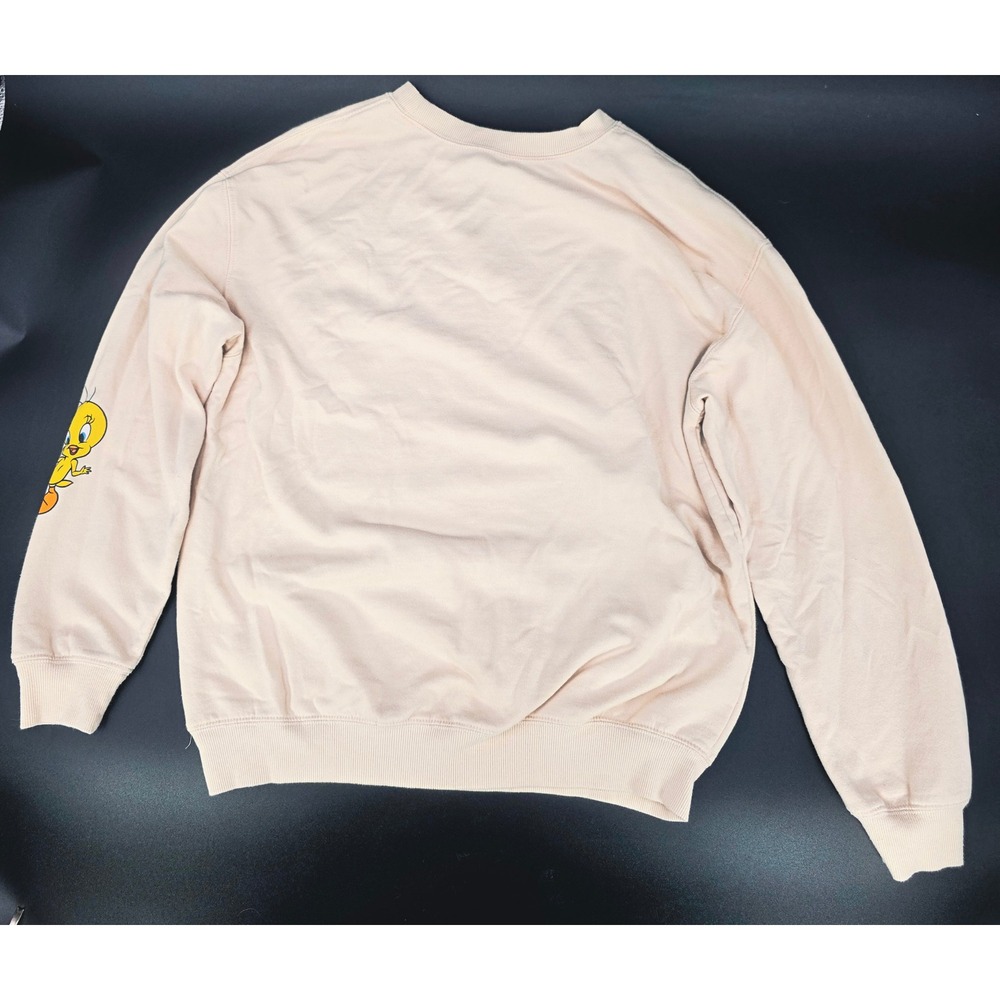 Looney Tunes‎ Crewneck Sweatshirt Bugs Bunny Taz Daffy Bird Cartoon M Medium - Picture 11 of 15